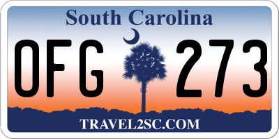 SC license plate OFG273