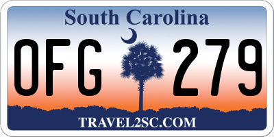 SC license plate OFG279
