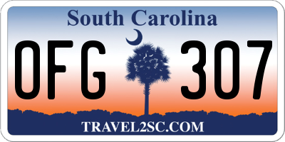 SC license plate OFG307