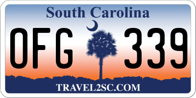 SC license plate OFG339