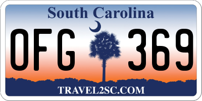 SC license plate OFG369