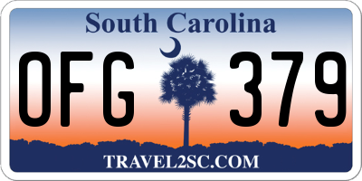 SC license plate OFG379