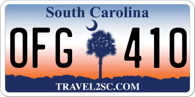 SC license plate OFG410