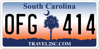 SC license plate OFG414