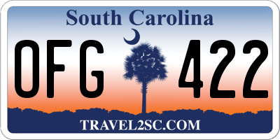 SC license plate OFG422