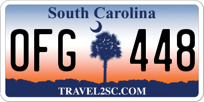 SC license plate OFG448