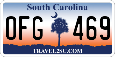 SC license plate OFG469
