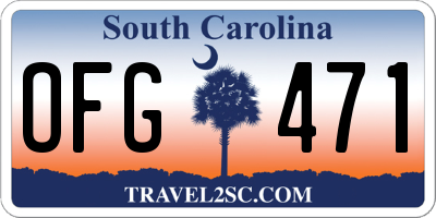 SC license plate OFG471