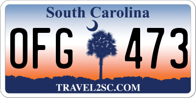 SC license plate OFG473