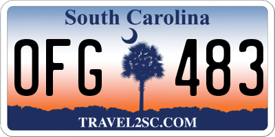 SC license plate OFG483