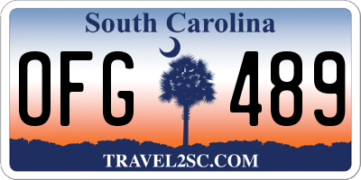SC license plate OFG489