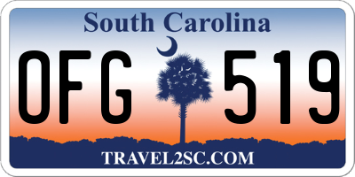 SC license plate OFG519
