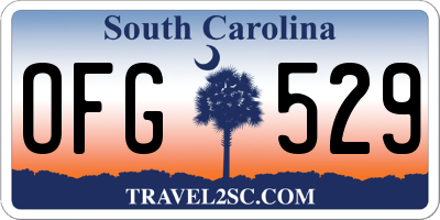 SC license plate OFG529
