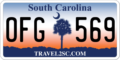 SC license plate OFG569