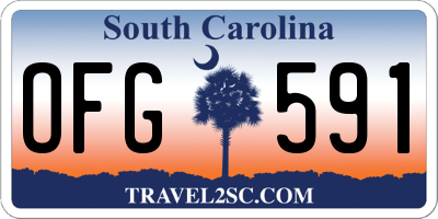 SC license plate OFG591