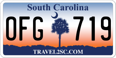 SC license plate OFG719