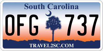 SC license plate OFG737