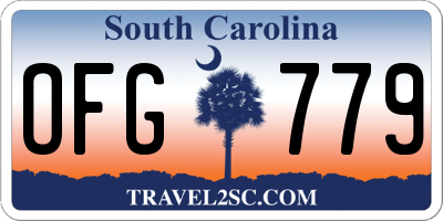 SC license plate OFG779