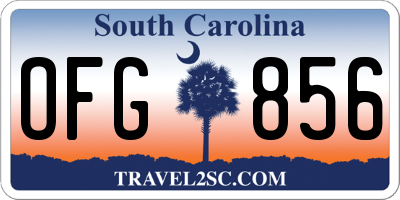 SC license plate OFG856