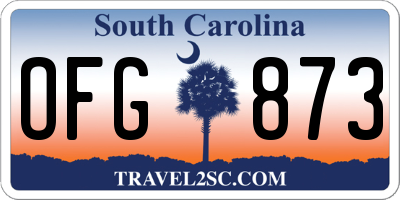 SC license plate OFG873