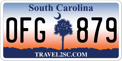 SC license plate OFG879