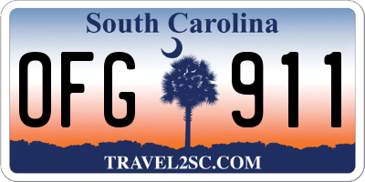 SC license plate OFG911
