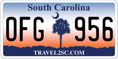 SC license plate OFG956