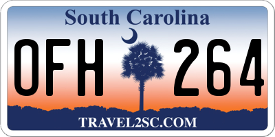 SC license plate OFH264