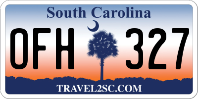 SC license plate OFH327