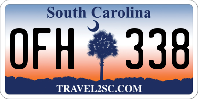 SC license plate OFH338