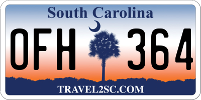 SC license plate OFH364