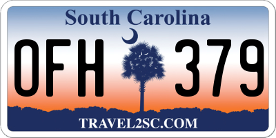SC license plate OFH379