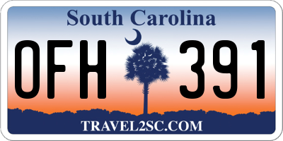 SC license plate OFH391