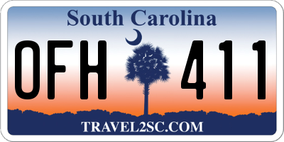 SC license plate OFH411