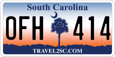 SC license plate OFH414