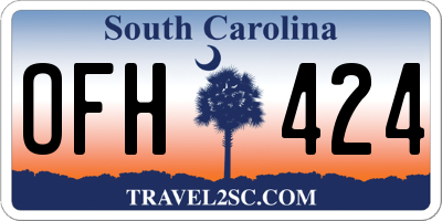 SC license plate OFH424