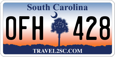 SC license plate OFH428