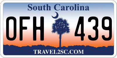SC license plate OFH439