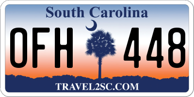 SC license plate OFH448