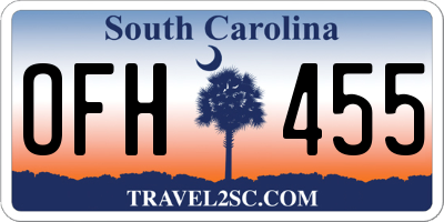 SC license plate OFH455