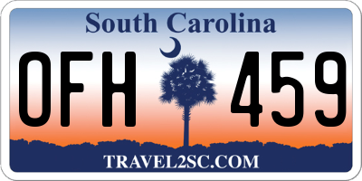 SC license plate OFH459
