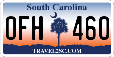SC license plate OFH460