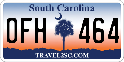 SC license plate OFH464