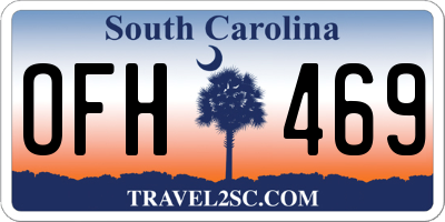 SC license plate OFH469