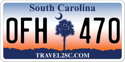 SC license plate OFH470
