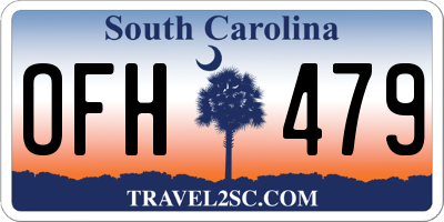 SC license plate OFH479