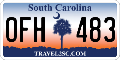 SC license plate OFH483