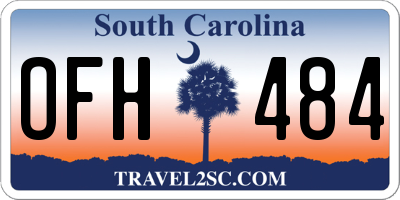 SC license plate OFH484