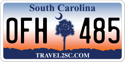 SC license plate OFH485