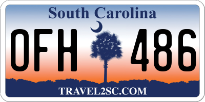 SC license plate OFH486